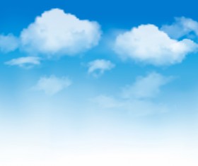 Sunny Blue Sky background vector 04