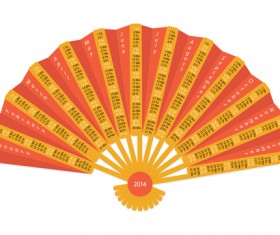 Exquisite 2014 calendars creative design vector 03