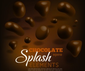 Creative Chocolate vector background illustration 02