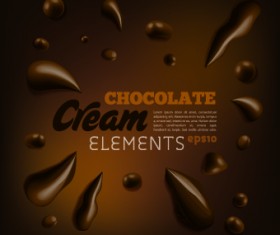 Creative Chocolate vector background illustration 03