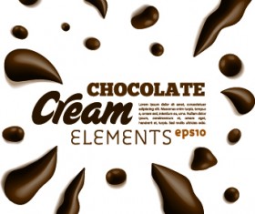 Creative Chocolate vector background illustration 05