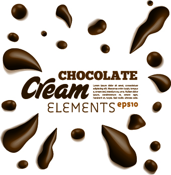 Creative Chocolate vector background illustration 05
