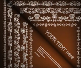 Floral ornate invitation card vector 04