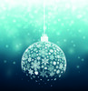 Snowflake Christmas ball vector free download