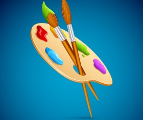 Vector Palette and brushes set 01