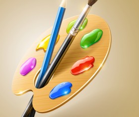 Vector Palette and brushes set 05