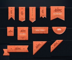 Psd ribbons graphics