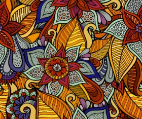 Decorative seamless pattern vector 02