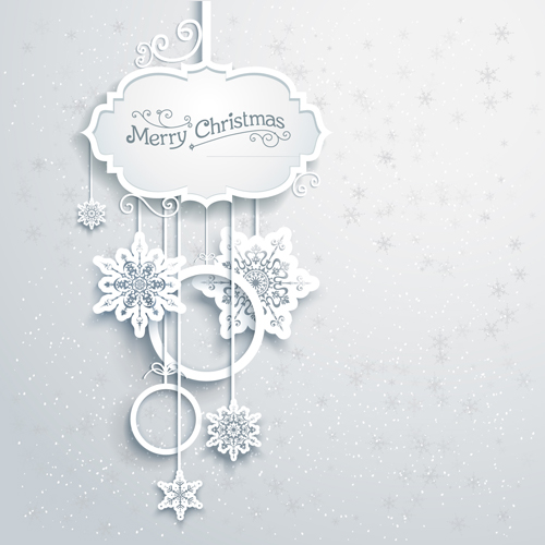 Beautiful snowflakes christmas backgrounds vector 05