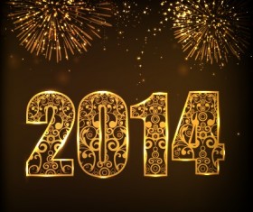 Set of 2014 creative design vector 01