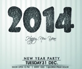 2014 Happy New Year deisgn vector material 02