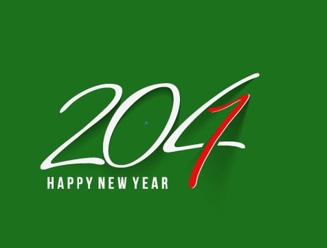Creative 2014 design with New Year background vector 03