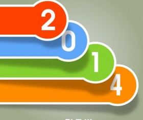 Set of 2014 creative design vector 05