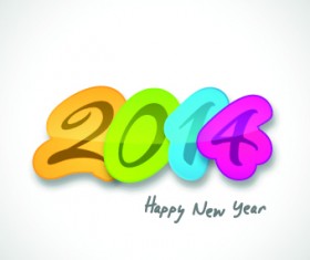 Creative 2014 New Year design vector graphic 05