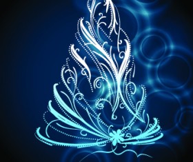 2014 Abstract Christmas tree design vector 07