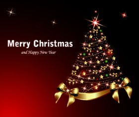 2014 Abstract Christmas tree design vector 08