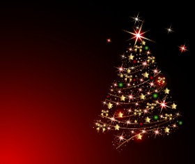 2014 Abstract Christmas tree design vector 09