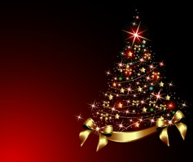 2014 Abstract Christmas tree design vector 10