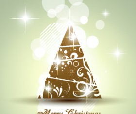 2014 Abstract Christmas tree design vector 13