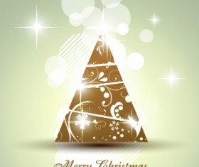 2014 Abstract Christmas tree design vector 14