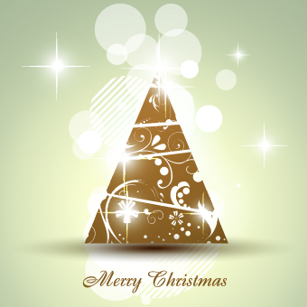 2014 Abstract Christmas tree design vector 14