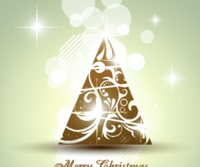 2014 Abstract Christmas tree design vector 15