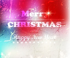 2014 Christmas and New Year grunge vector backgrounds 02