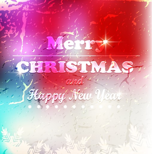 2014 Christmas and New Year grunge vector backgrounds 02