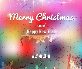 2014 Christmas and New Year grunge vector backgrounds 05