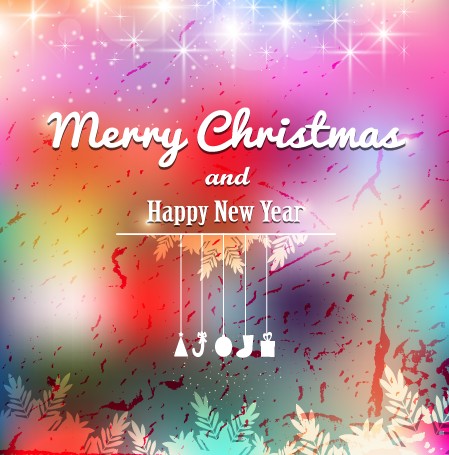 2014 Christmas and New Year grunge vector backgrounds 05