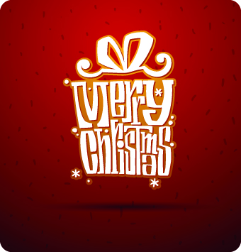 2014 Christmas elements with dot backgrounds 02