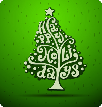 2014 Christmas elements with dot backgrounds 03