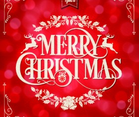 2014 Christmas floral frame background vector 01