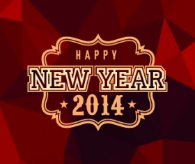 2014 Christmas labels background vector set 01