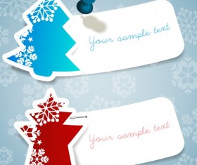 Vector set of 2014 Christmas sale tags design 01