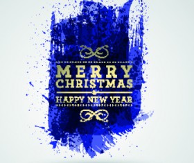 2014 Christmas watercolor background vector 03