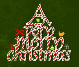 2014 Funny Christmas tree design vector 02