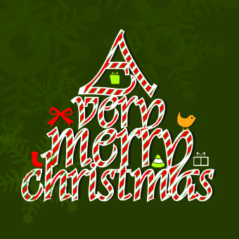 2014 Funny Christmas tree design vector 02
