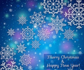2014 Merry Christmas snowflake background graphics 01