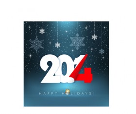 Creative 2014 New Year design background set 01