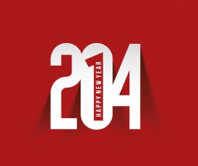 Creative 2014 New Year design background set 05