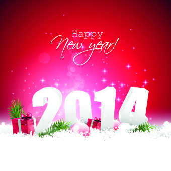 2014 New Year creative backgrounds