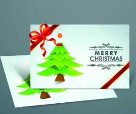 2014 New Year with christmas vector cards 04