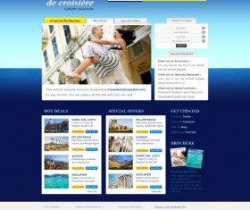 Vacation website psd template