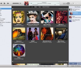 Movie and music website psd template