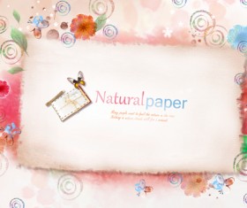 Butterflies Letter psd background