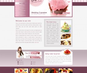 cake website template psd
