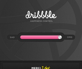 PSD material sliding interface creative design