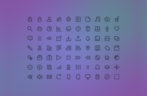 70 kind mini web free icons psd