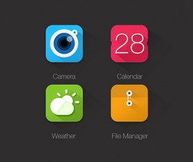 3D Application Icons psd graphics